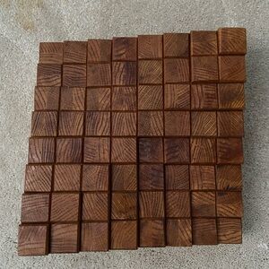 Handmade Wooden Tetris Board Game